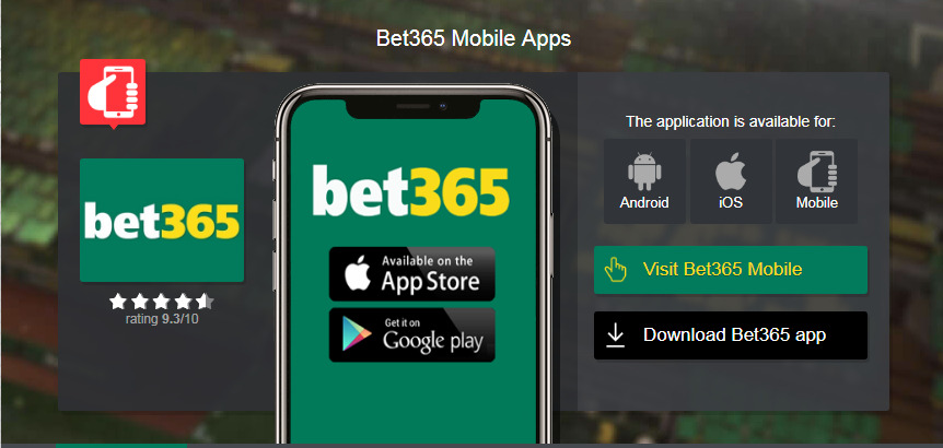 Login with Bet365 mobile app.