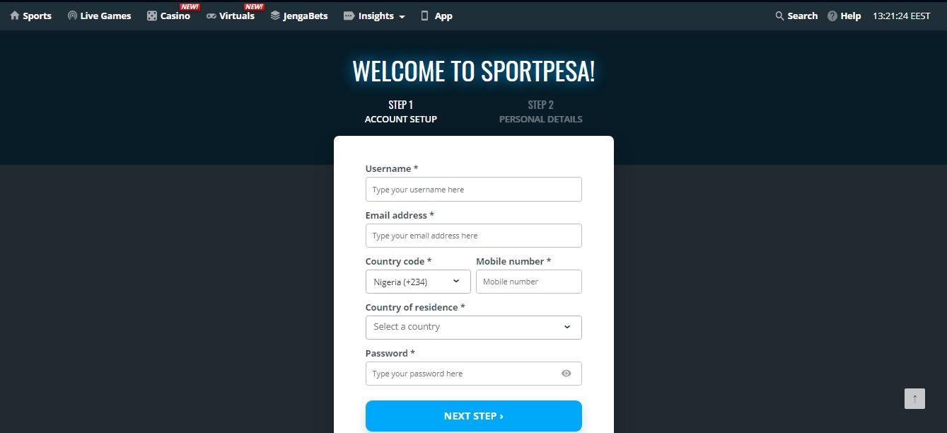 Methods of Sportpesa registration.