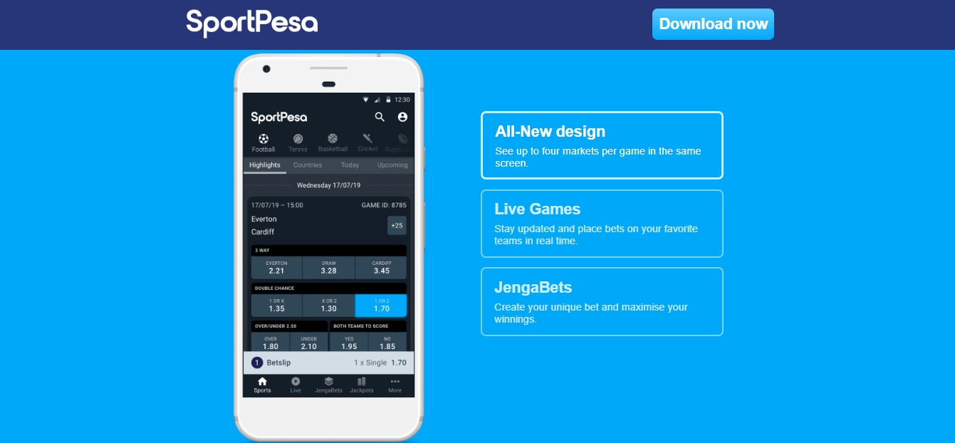 Sportpesa mobile app downloading.