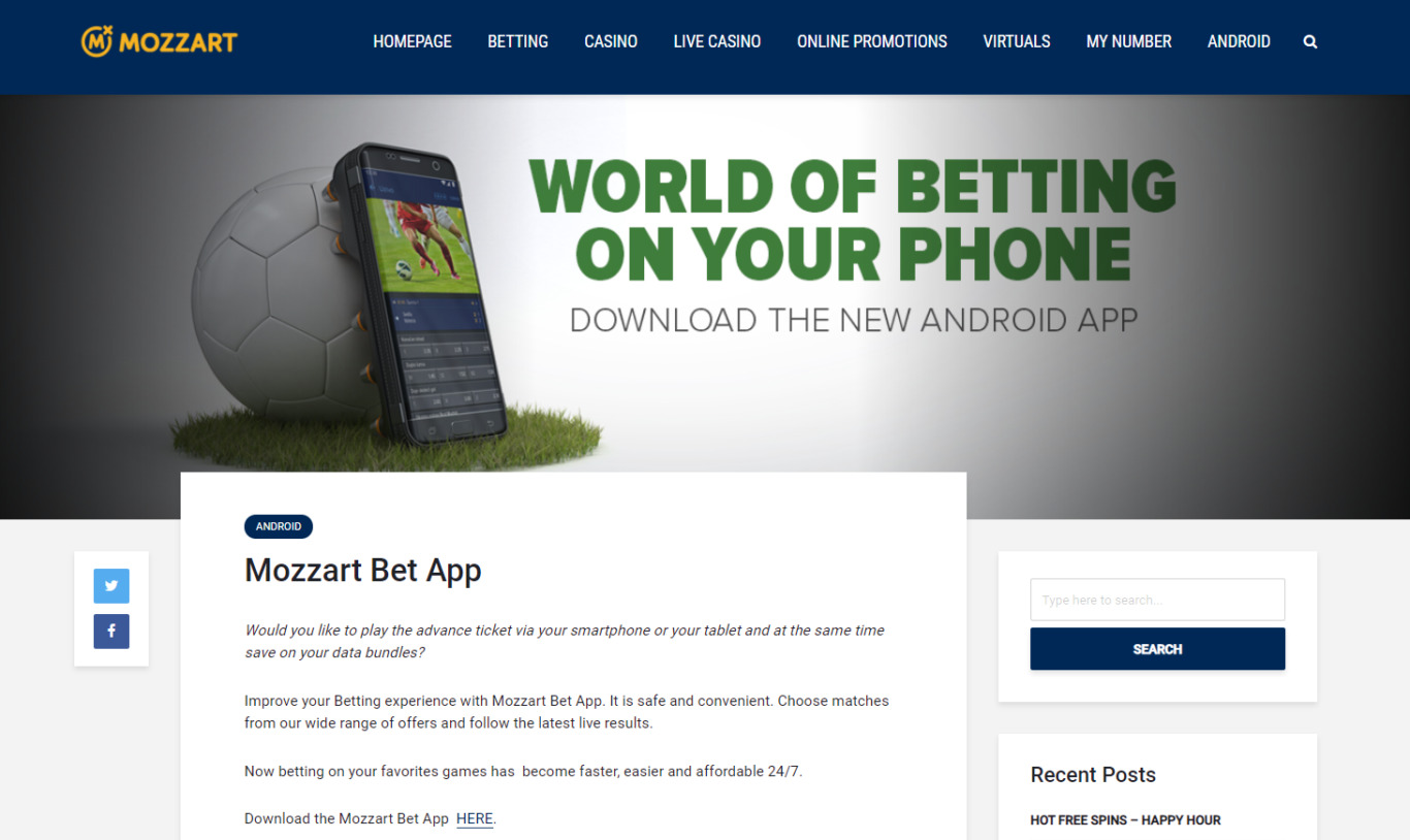 Mozzart Bet App Registration